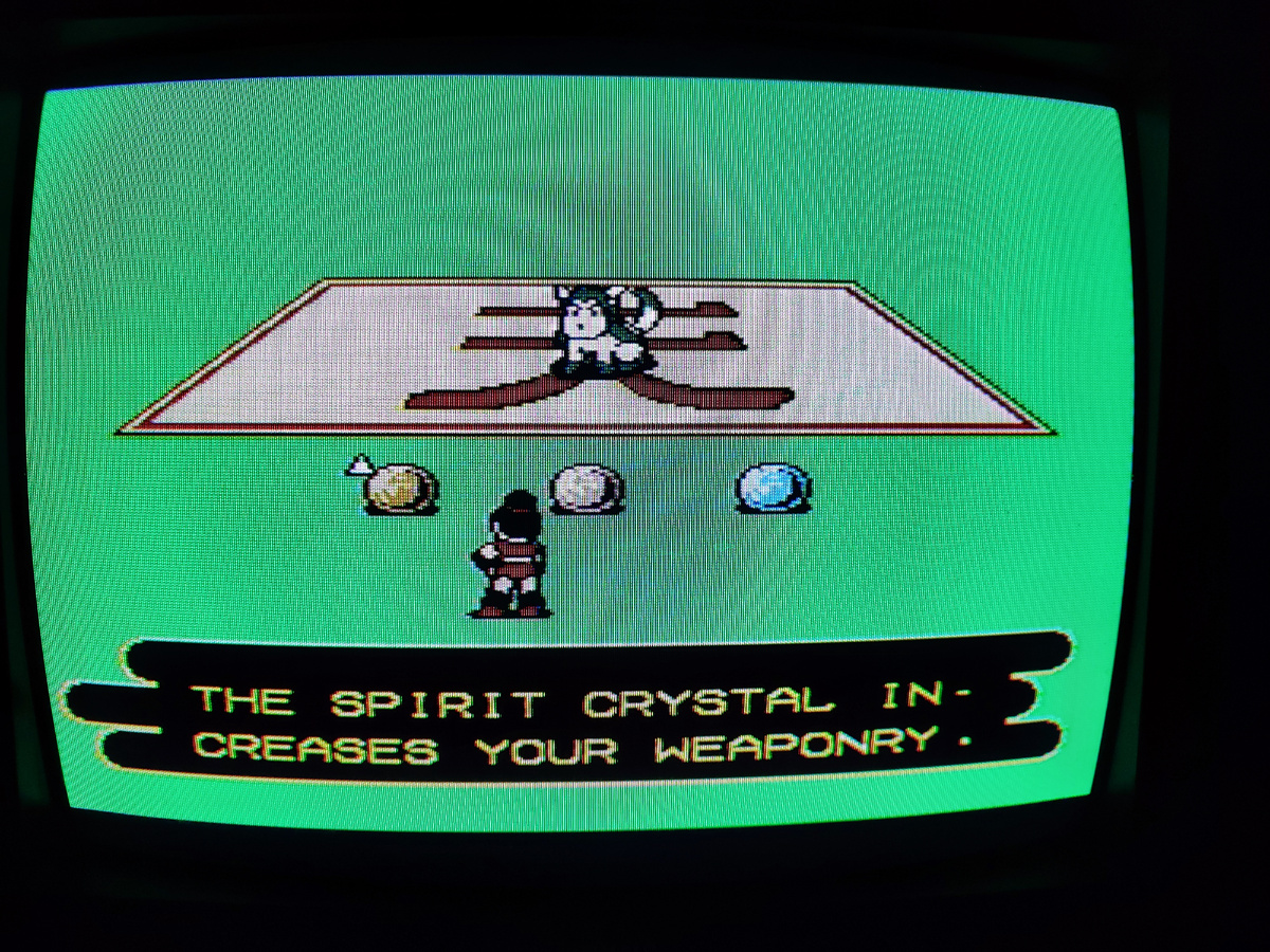 Фото сделаны мной. На фото игра "Завоевание Хрустального дворца". Оригинал игры Оригинал игры "Conquest of the Crystal Palace" был разработан Quest и издан Quest, Asmik в 1990,.г. для платформы NES. Дизайнеры Такахару Мита, Ясуми Мацуно, программист Н . Нагасе. Фото демонстрирует начальную заставку игры, а так же общий визуальный фон игры. Подробнее об этом рассказано в статье. Все материалы принадлежат правообладателям и размещены исключительно в информационных целях.