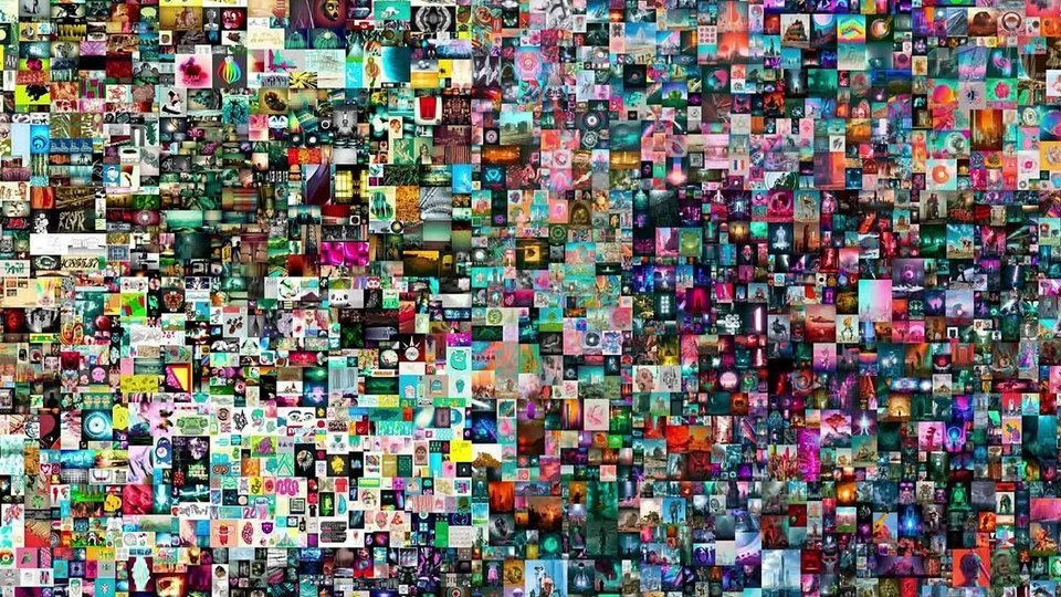 Фрагмент картины "Первые пять тысяч дней"