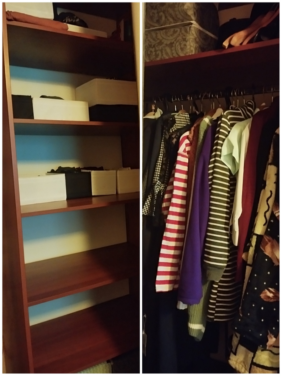 Да, у меня полупустой шкаф). 