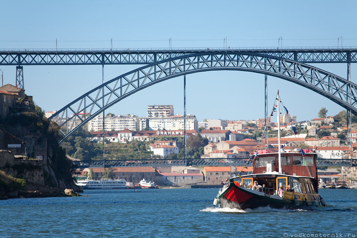 Мост через реку Дору в Португалии
