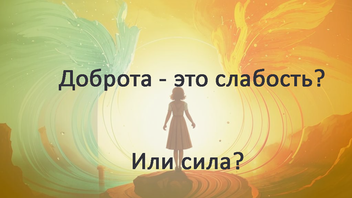 Доброта - это сила или слабость?