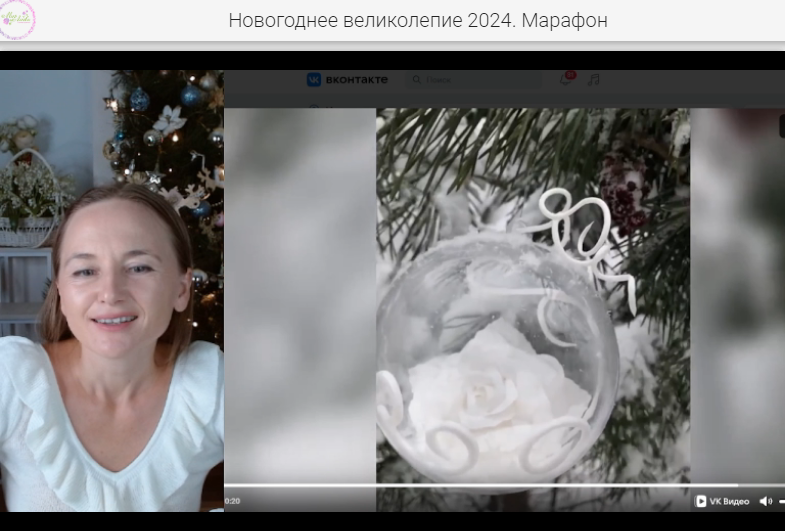 Такой шар с розой и морозными узорами смогут сделать даже дети