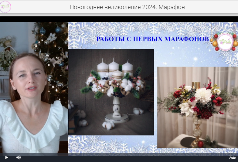 Все цветы, коробочки хлопка и даже хвойные веточки слеплены из зефирной глины и из холодного фарфора.