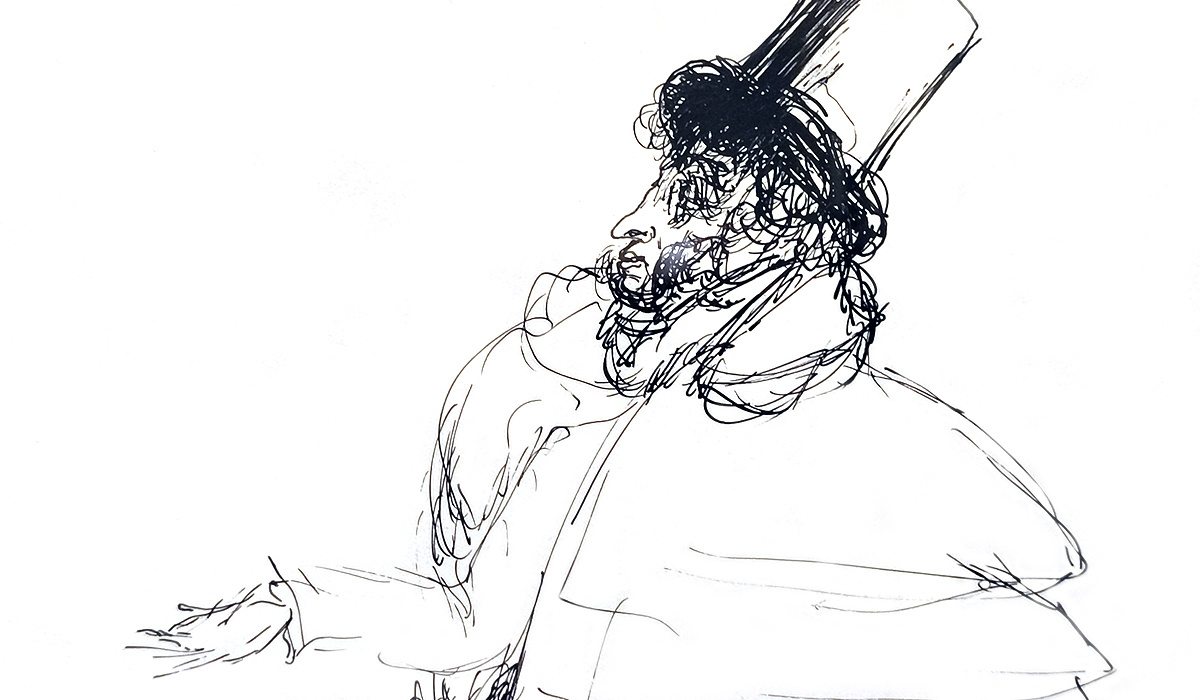 Козлов Александр Николаевич, А.С. Пушкин, 1943, бумага, тушь, перо
А.С. Пушкин, 1943, бумага, тушь, перо
