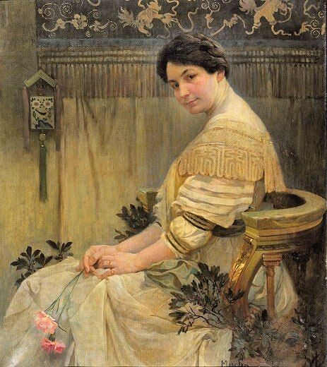 Портрет жены Мухи, Маруськи (Maruska), 1908/1917