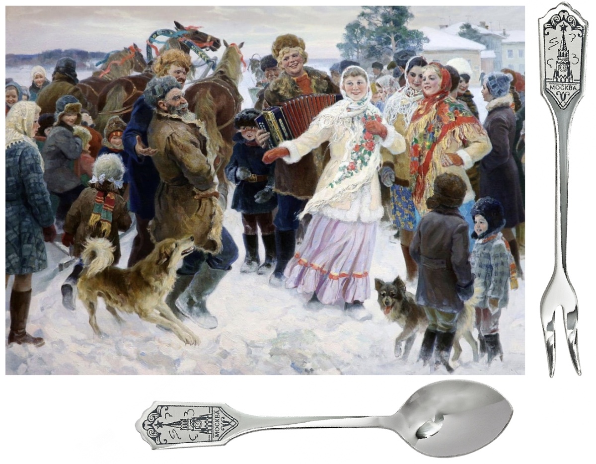 Праздничное гулянье, картина Олега Бороздина