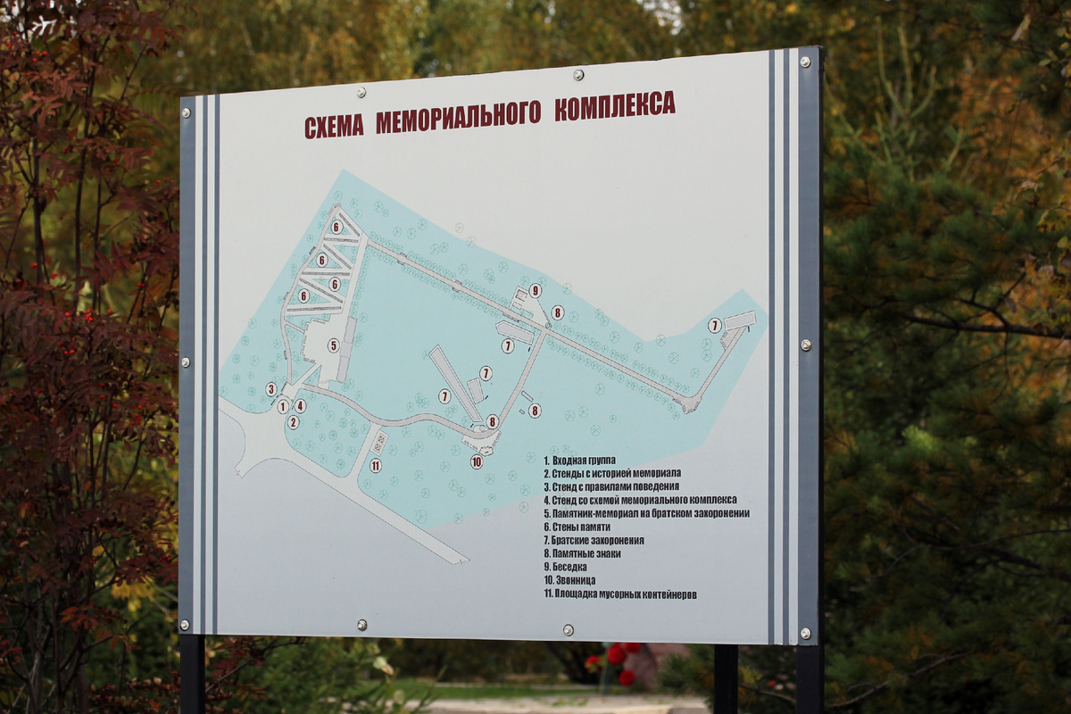 Информационная табличка со схемой