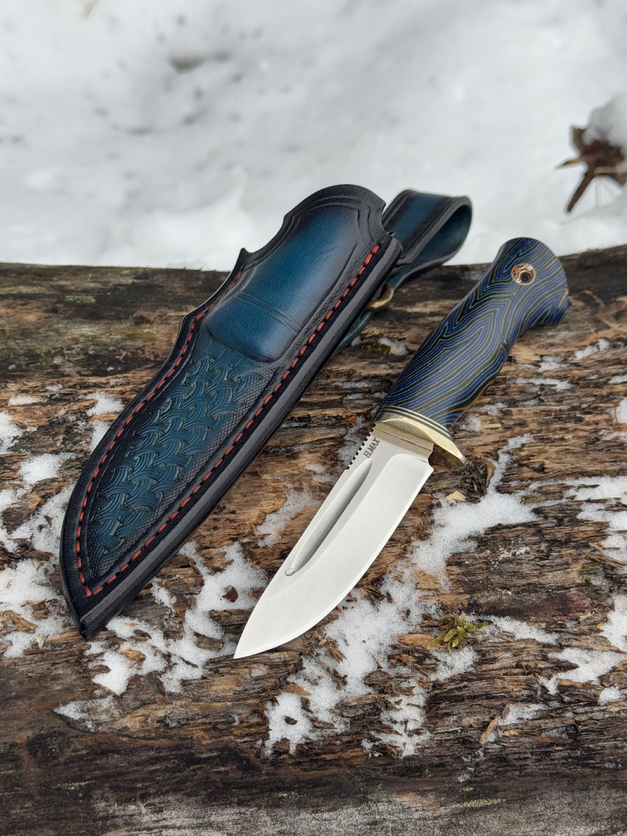 Нож Малыш из порошковой стали Elmax от кузницы «Железные братья»