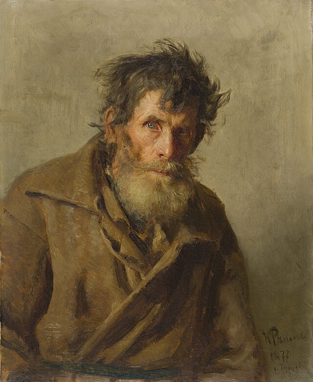 И.Е. Репин - «Мужичок из робких»