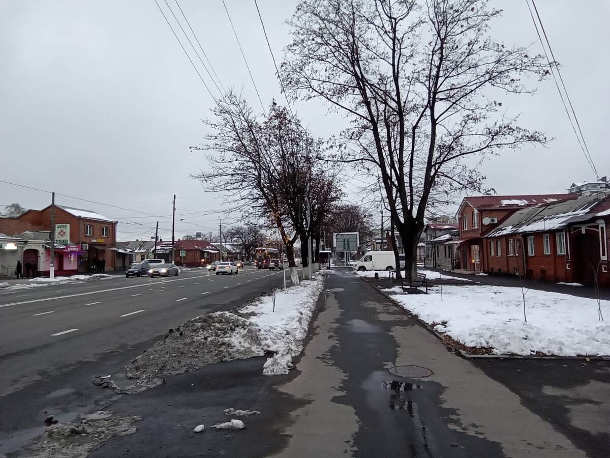 Зима во Владикавказе. Проспект Коста.