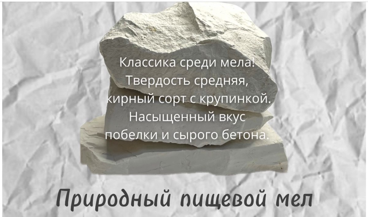 Фрагмент упаковки пищевого мела. Коллаж автора