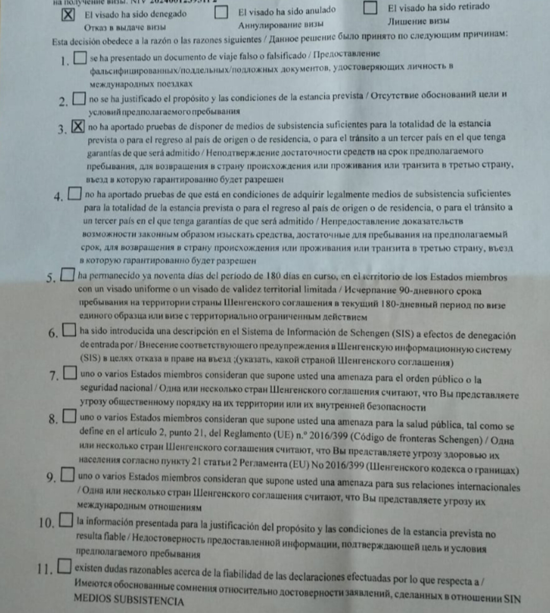 Отказ в долгосрочном и краткосрочном мультишенгене по недостаточности средств. Возможность апелляции есть, при наличии выкупленных авиабилетов и отеля! В ином случае в средства на поездку мы не попадаем. Тем более, что евро снова вырос в декабре сразу на 20 рублей. Вырос и суточный минимум.