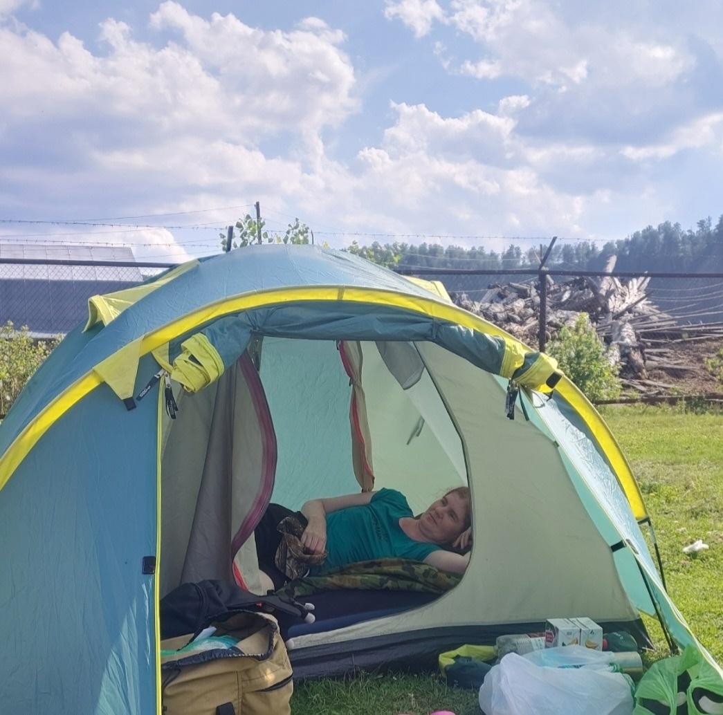  В Башкирии в палатке. Фото автора статьи