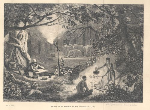 Рисунок по эскизу Генри Муо (1864). Британская библиотека,