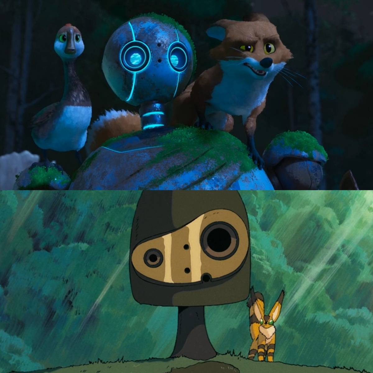 Мы, что только копия?      "Дкикий робот"/ "Небесный замок Лапута"