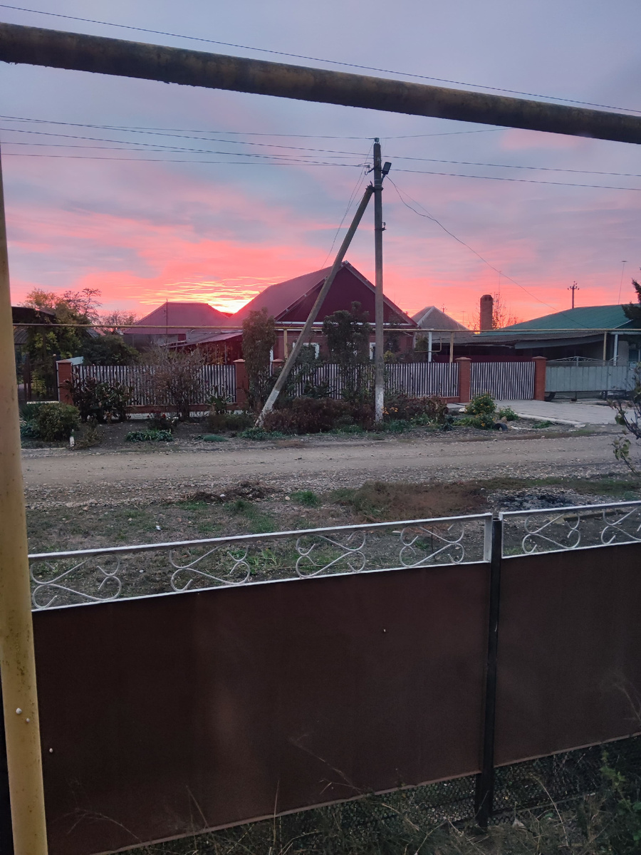 Осенний закат фото автора Вот такая у нас осень