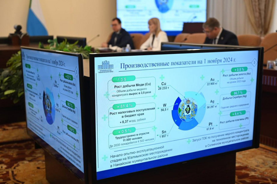 Горнодобыча является одной из базовых секторов в структуре краевой промышленности / Фото: Вячеслав Реутов — пресс-служба губернатора и правительства Хабаровского края
