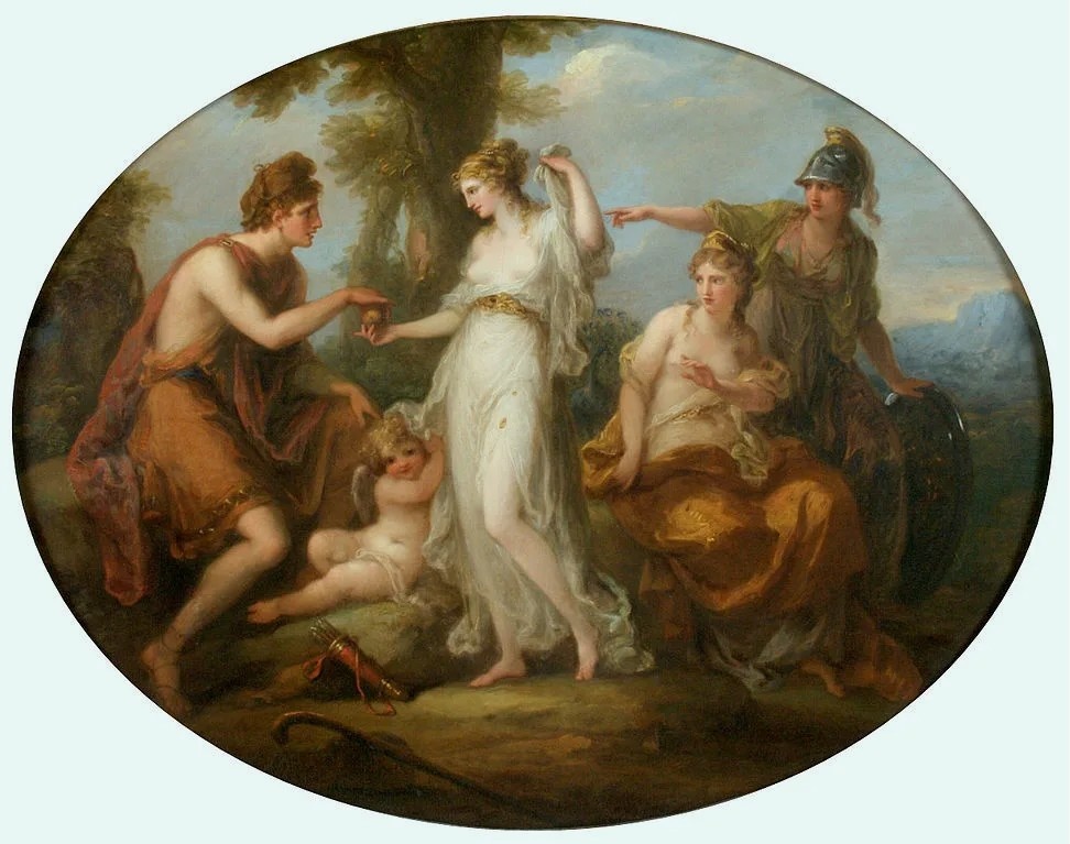 Суд Париса. Худ. Анжелика Кауфман. 1781 г. Картинка взята из свободного доступа.