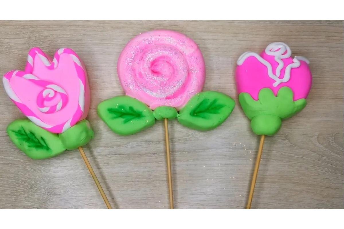 Мастер-классы по поделкам / RuTube📷Как слепить букет из воздушного пластилина