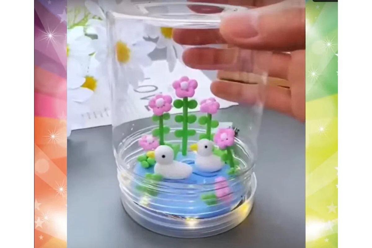 Детские поделки для детей и родителей / VK📷Как слепить уток из воздушного пластилина