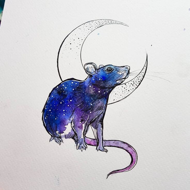 Декабрь 2024г проходит под "руководством" Огненной Мыши: мышь юркая, изобретательная, гибкая. Изображение взято с сайта pinterest: татуировки от Алиса Колмагорова
