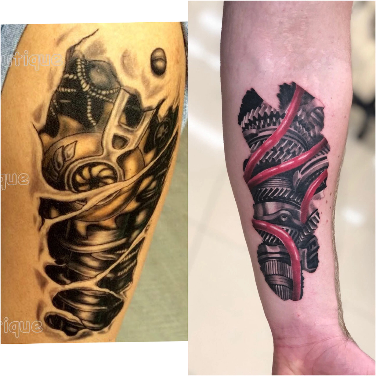 Пример предложения клиента и готовое тату опираясь на идею