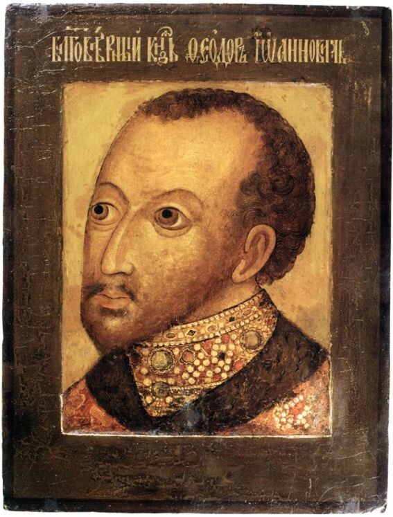 Портрет царя Фёдора Иоанновича 1630-х гг. с надгробия в Архангельском соборе Московского кремля