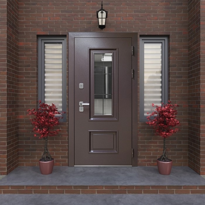 Открытая входная группа в частном доме