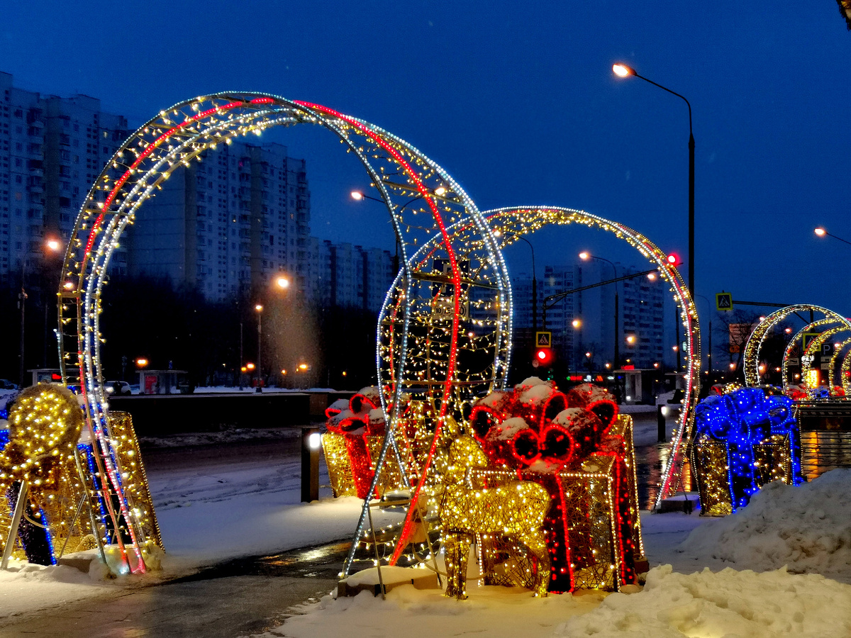 Московские украшения к Новому году. Фото автора.