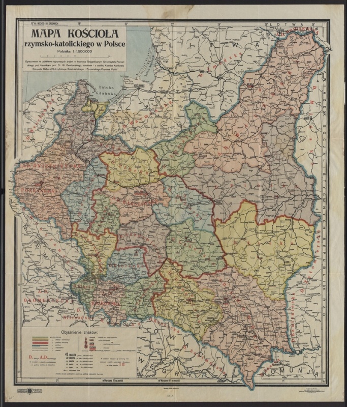    Карта предвоенной Польши