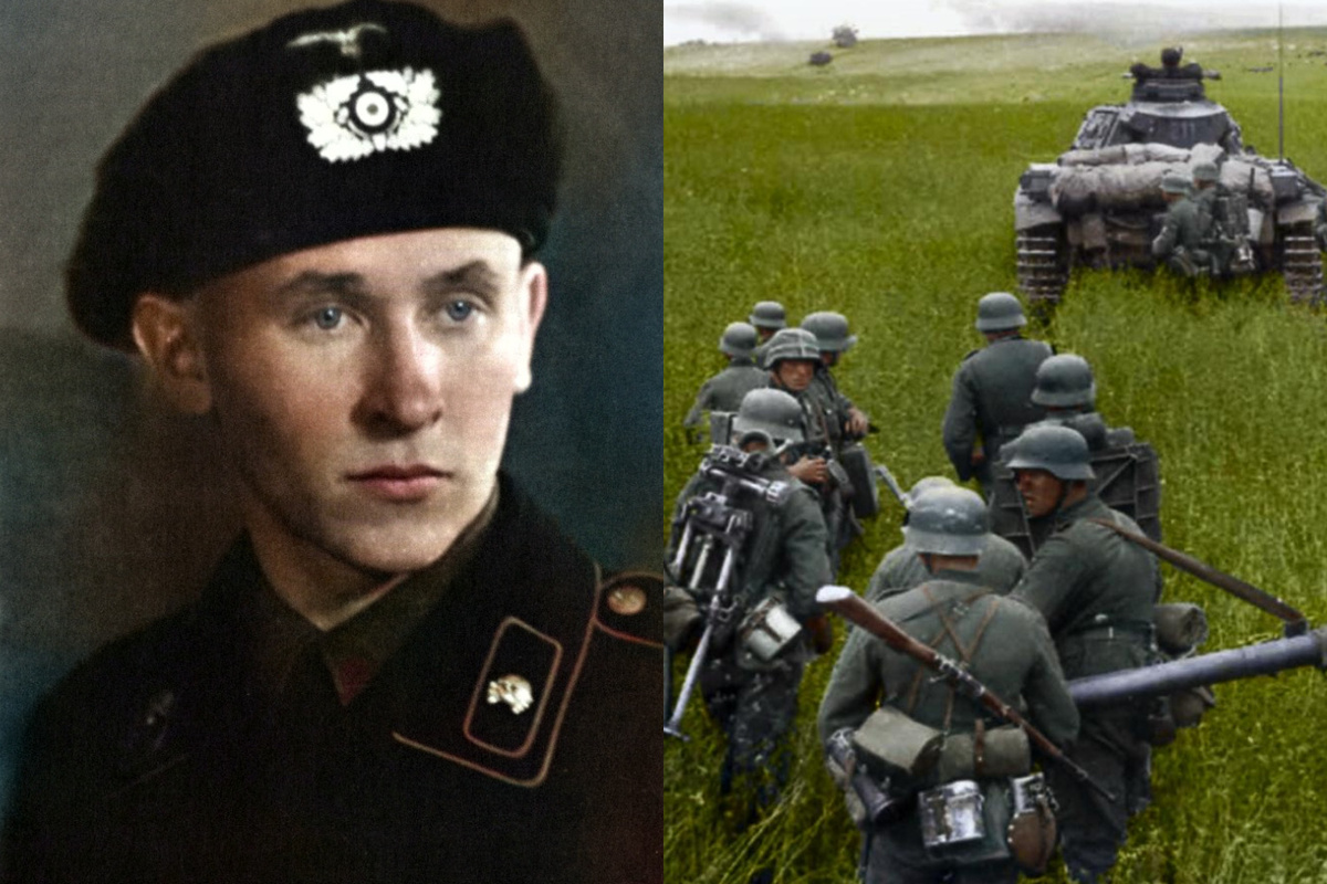 Альфред Руббель. Часто встречаются упоминания, что немецких танкистов из-за их формы нередко путали с эсэсовцами. PS: фото демонстрируется исключительно в исторических целях, осуждаем фашизм и нацизм. Источник фото Руббеля: https://frontstory.ru/memoirs/germany/alfred-rubbel/
