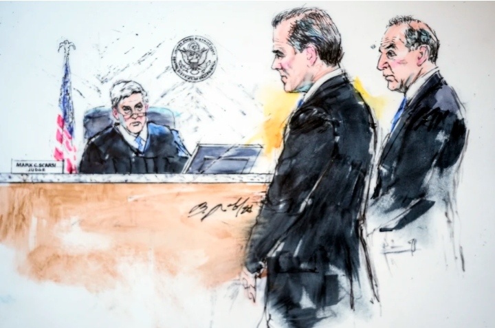 Хантер Байден в зале суда