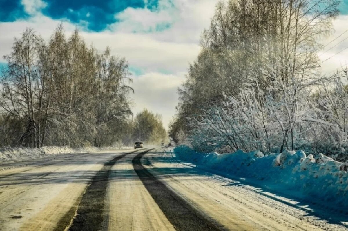    Южноуральских автомобилистов предупредили о снегопаде и гололедице
