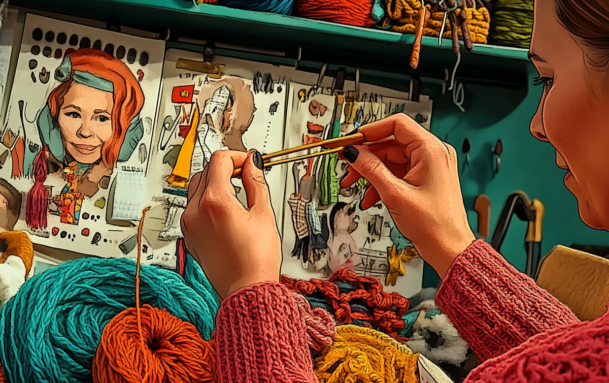    kak-sdelat-vyazanuju-zakladku-dlja-knig-kryuchkom Ленивое Вязание