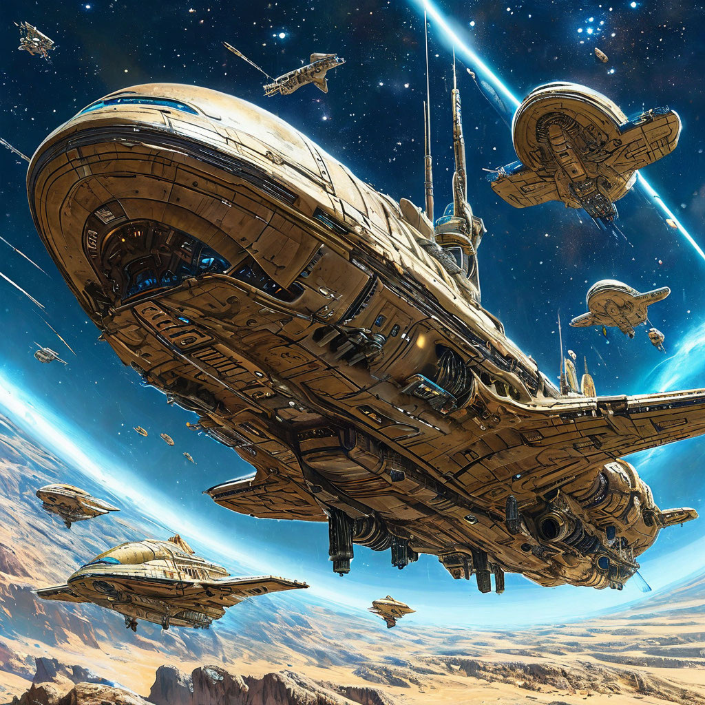 Арт по мотивам цикла "Боевой флот". Для заставки