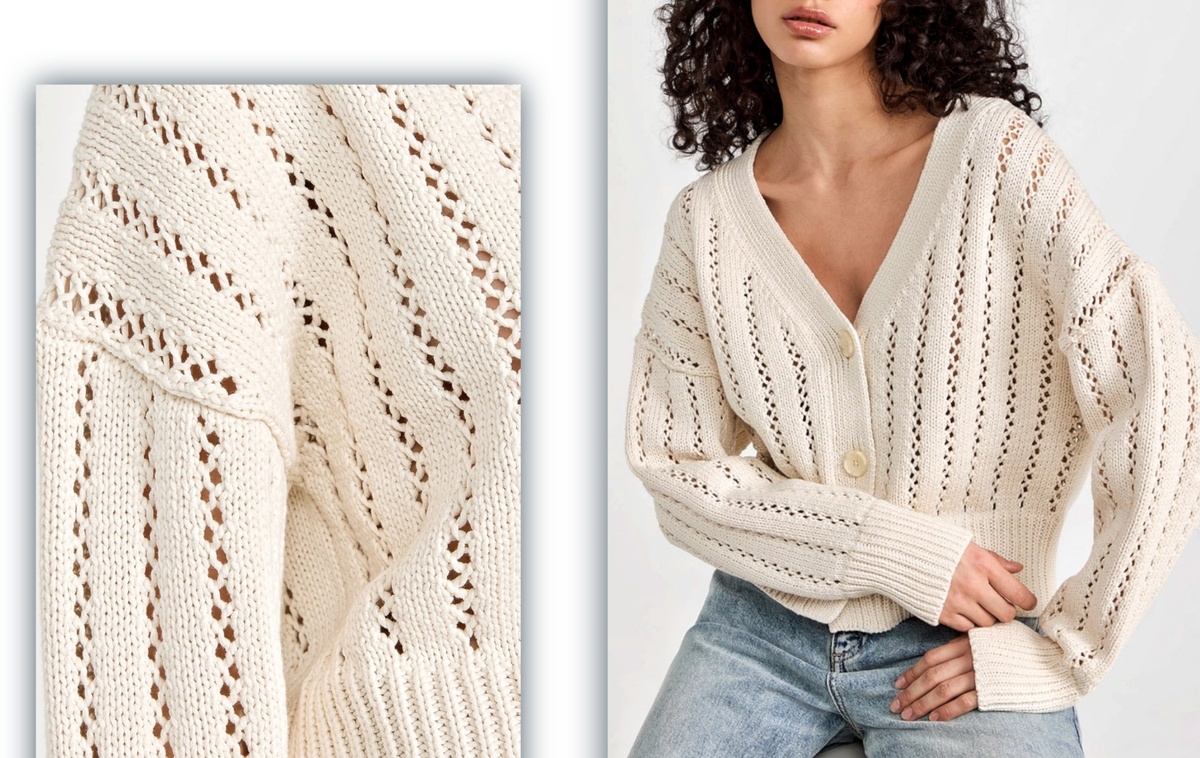 Ажурный кадиган с длинными рукавами от A.L.C. из 100% хлопка