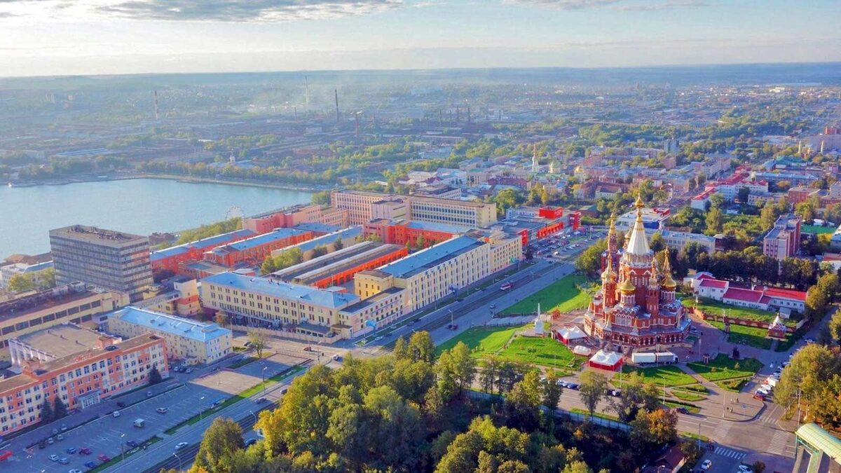 Вид на Ижевск