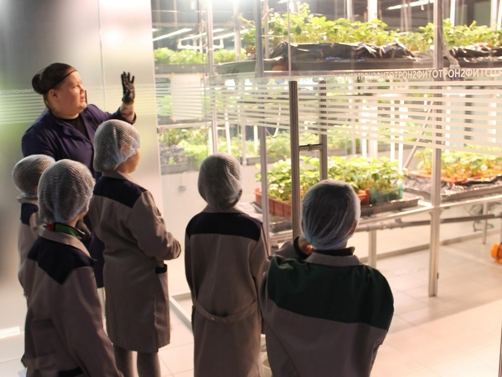    На занятиях детям демонстрируют оборудование для сити-фермы. Фото: проект «Научная дача»