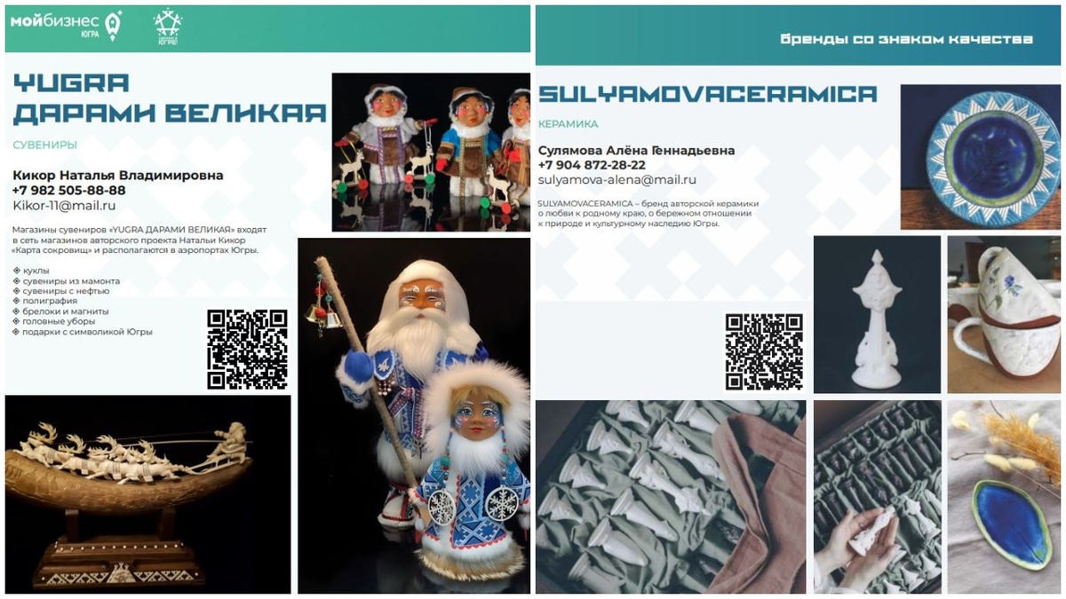    Фонд «Мой бизнес» запустил каталог продукции креативных предпринимателей Югры