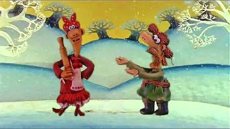 Кадр из м/ф "Падал прошлогодний снег", 1983 г