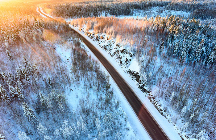    Карелия. Вид на автодорогу Р-21 «Кола».Андрей Кекяляйнен/Фотобанк Лори