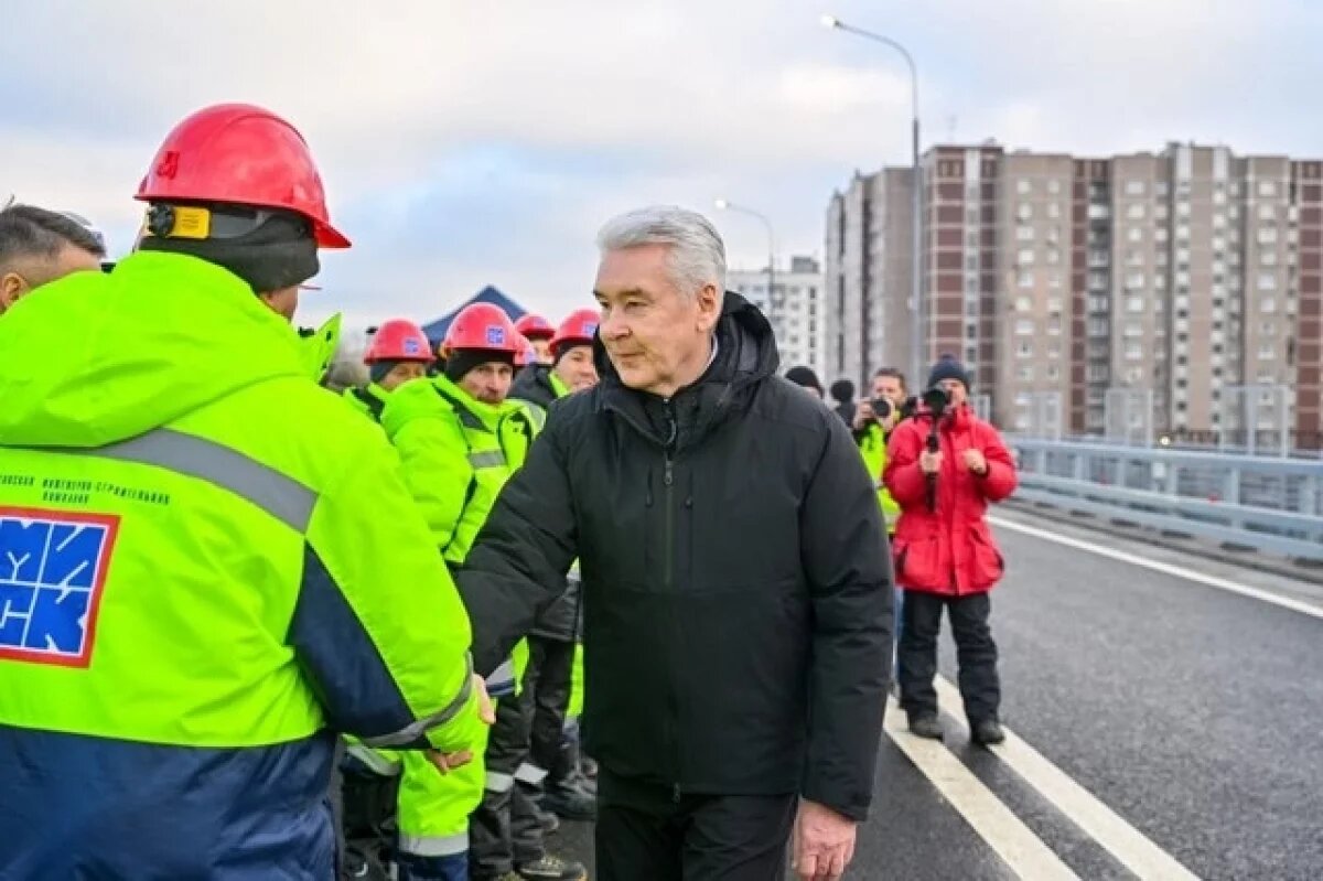    Мэр Москвы: новый путепровод соединил Северный и Северо-Восточный округа