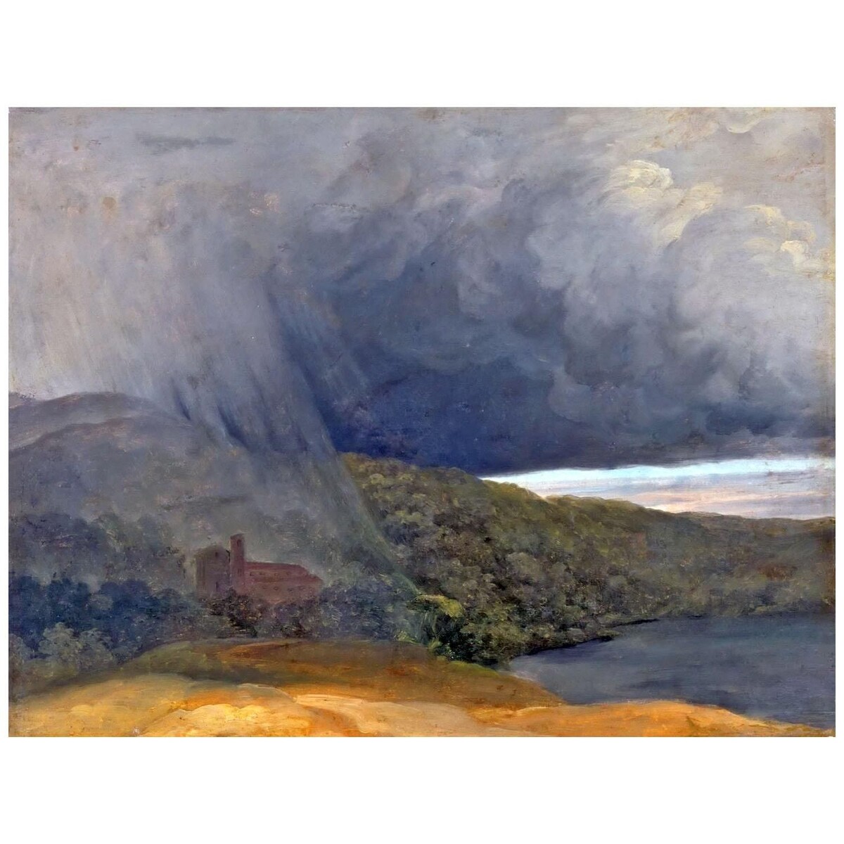 Pierre-Henri de Valenciennes. Orage au bord d’un lac. 1780. Musee du Louvre