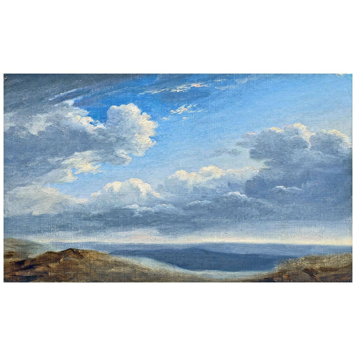 Pierre-Henri de Valenciennes. Nuages sur la Campagne Romaine. 1782. NGA Washington
