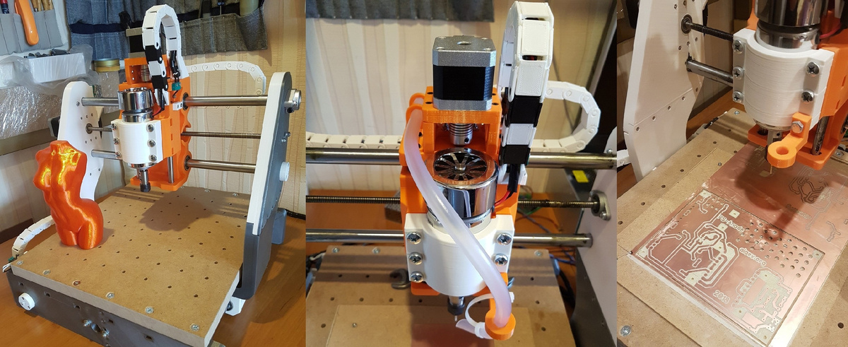 Мой малогабаритный ЧПУ-станок (напечатан на 3D-принтере)