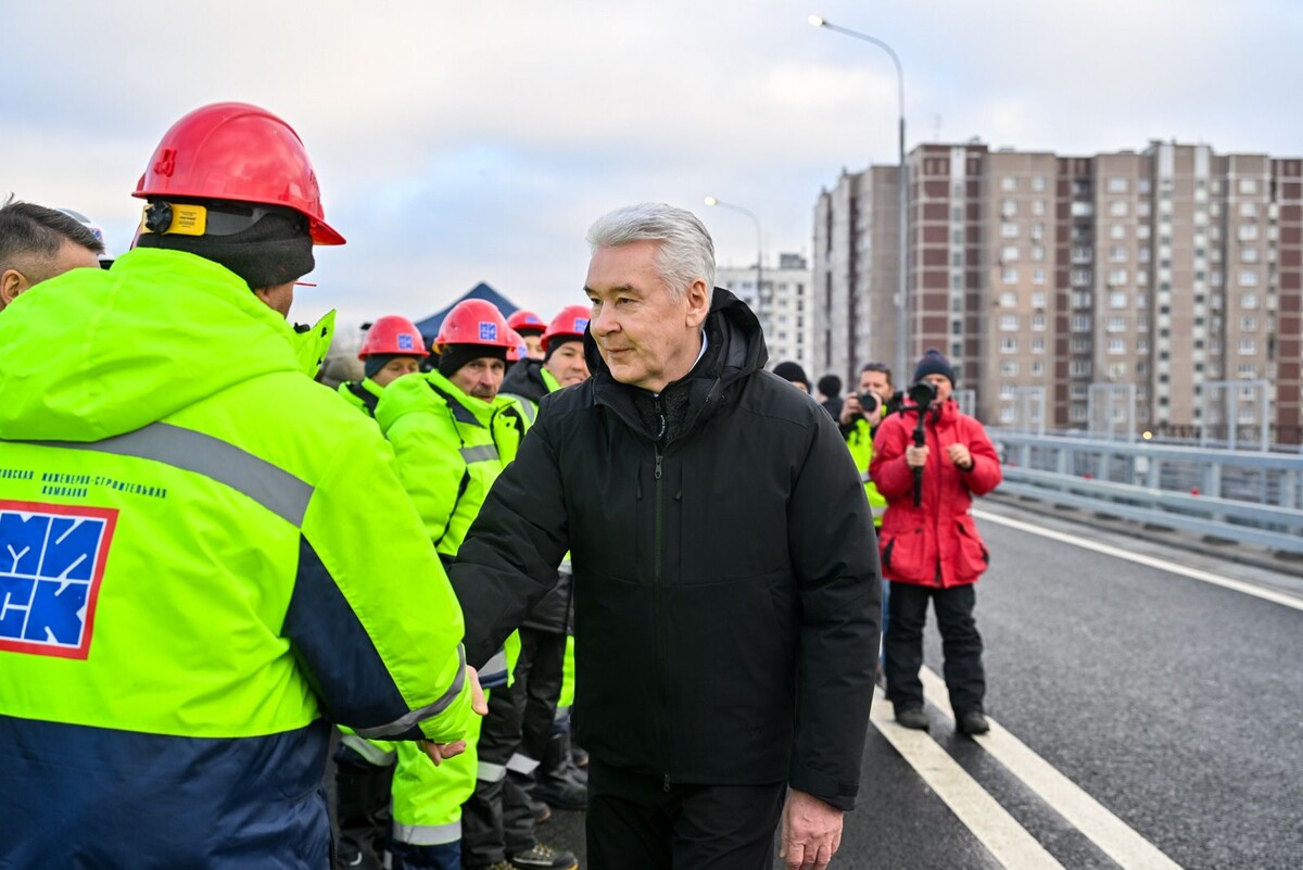 📷 1.1: Открытие путепровода | Максим Мишин. Пресс-служба мэра и правительства Москвы. mos.ru