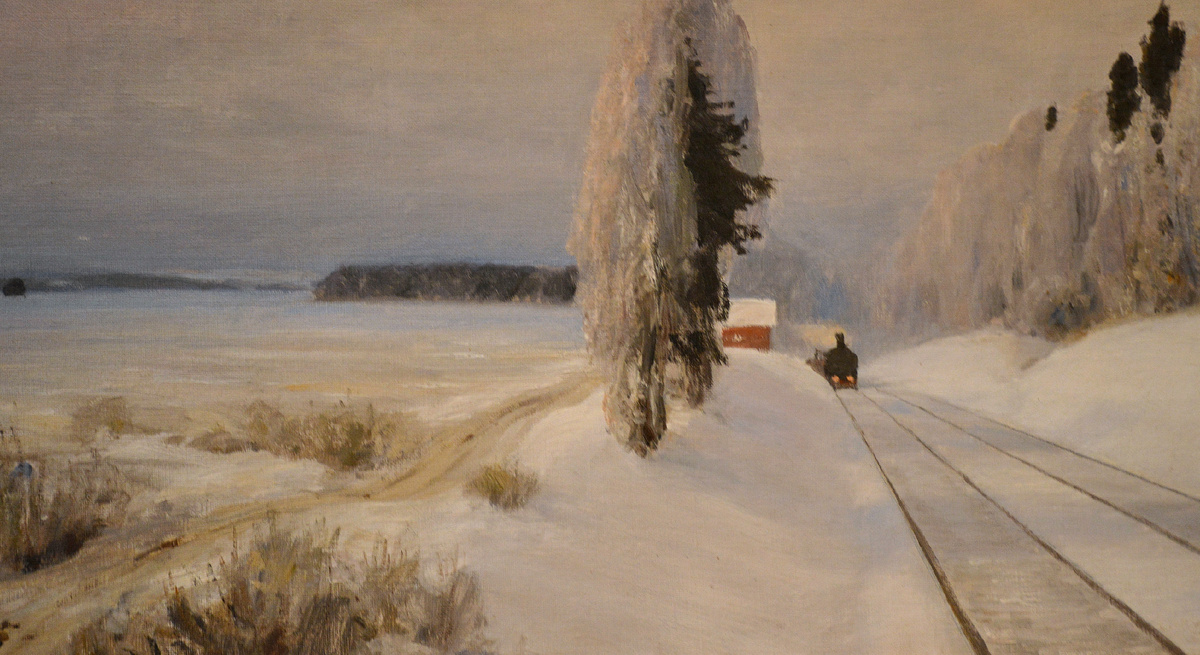 В. Д. Поленов, "Железная дорога близ станции Тарусская", 1903 г. (Государственный мемориальный историко-художественный и природный музей-заповедник В. Д. Поленова. Все фотографии в статье мои