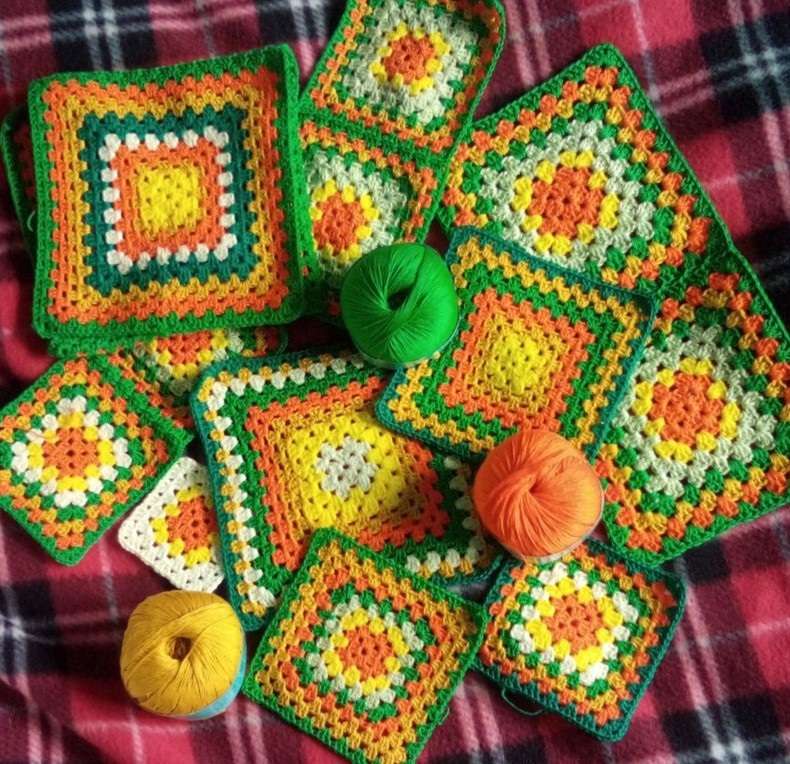 Бабушкин квадрат Мои авторские мотивы Вязание для Вас