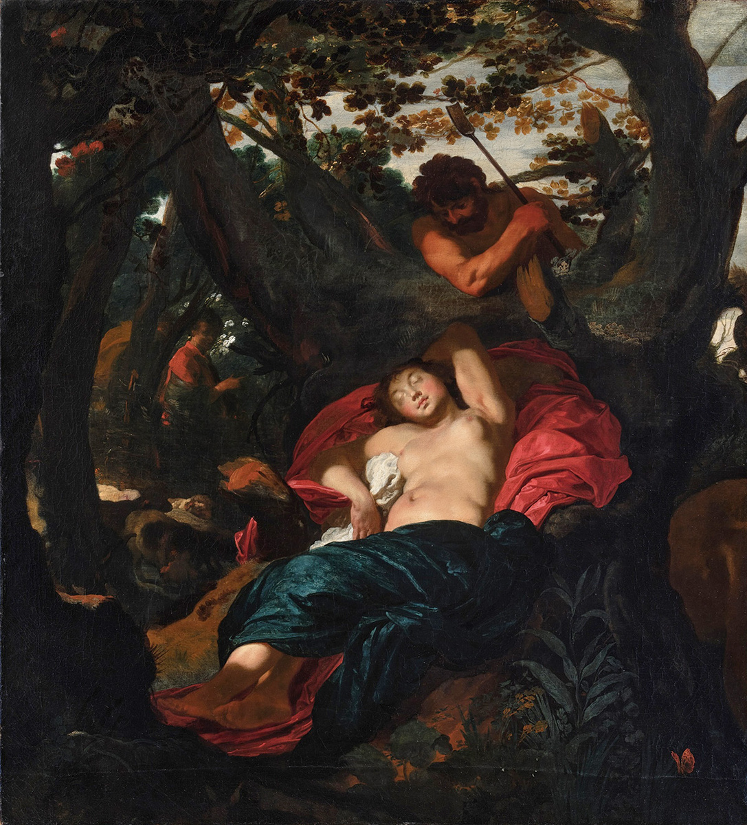  Иоганн Лисс «Нимфа и пастух», 1625 г.