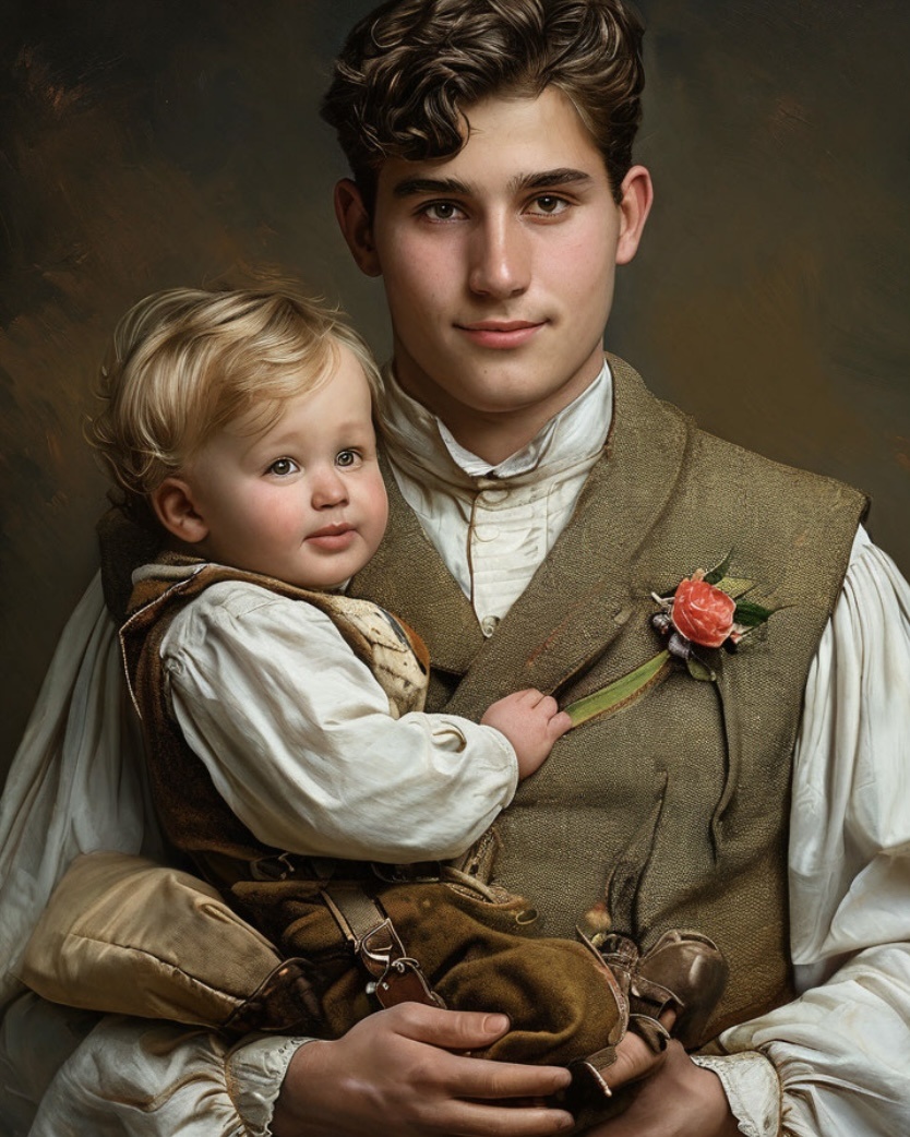 Шедеврум так видит молодых отцов